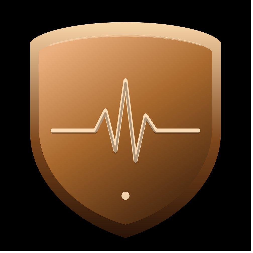 Pulse Bronze shield badge